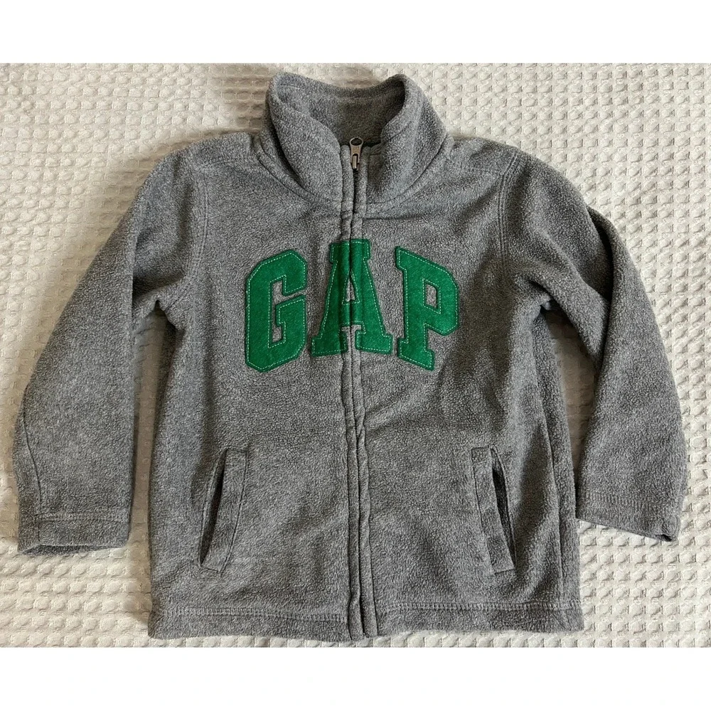 Gymboree Blue Sweatshirt NWT & Baby Gap Gray Fleece Zip Jacket Lot 2T 3T Kids